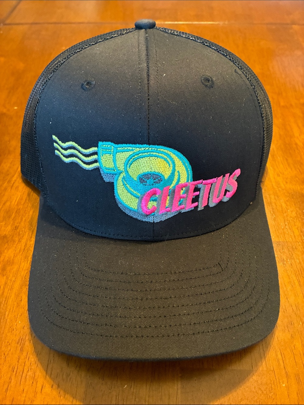Cleetus McFarland Official Turbo Logo Richardson 112 Hat Snapback Black Pink...